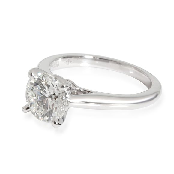 Cartier 1895 Diamond Engagement Ring in Platinum G VS2 1.38 CTW - Picture 2 of 5